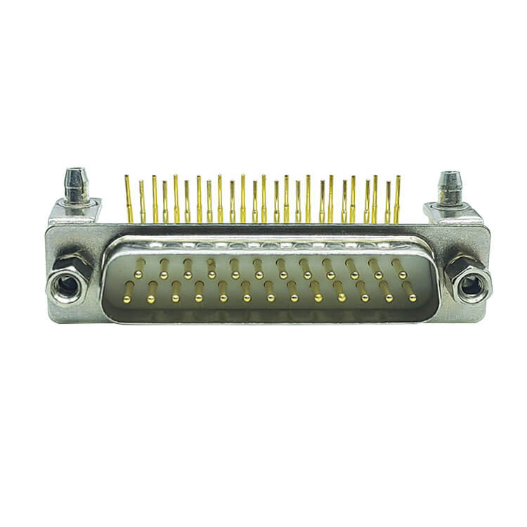 D SUB 25Pin Connector Right Angled Male Female Through Hole 25pin COM Serial Port 2 Rows Bur