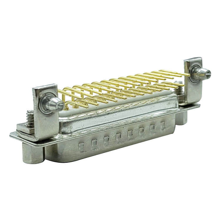 D SUB 25Pin Connector Right Angled Male Female Through Hole 25pin COM Serial Port 2 Rows Bur