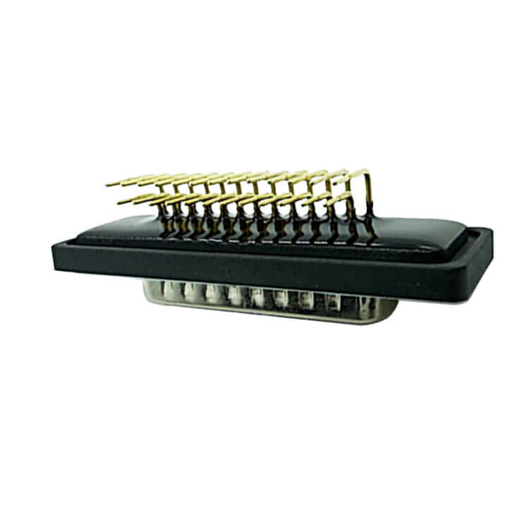 D SUB 25Pin Connector Right Angled Male Through Hole COM Serial Port 25Pin Waterproof Solid pin