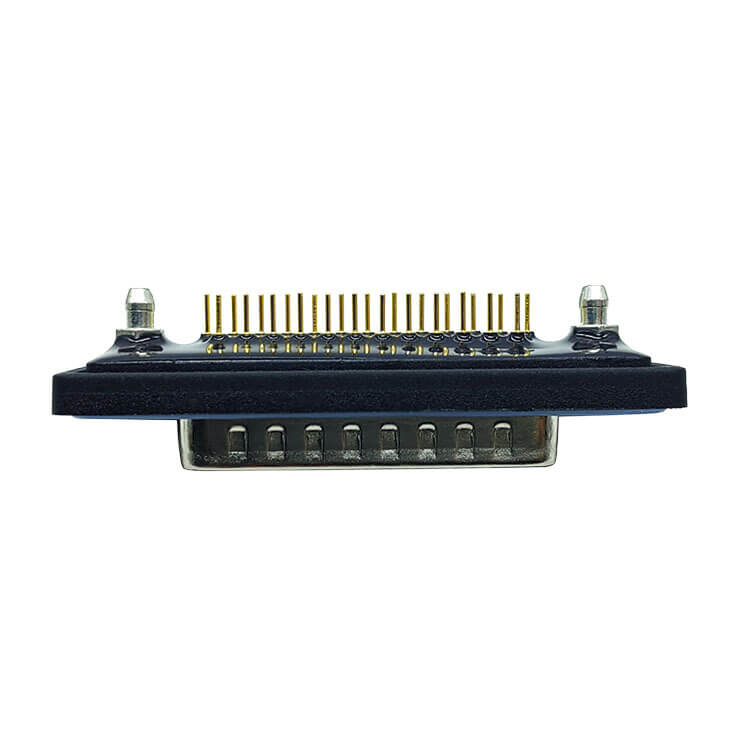 D SUB 25Pin Connector Straight Female Through Hole Serial Port 25Pin Waterproof Solid pin