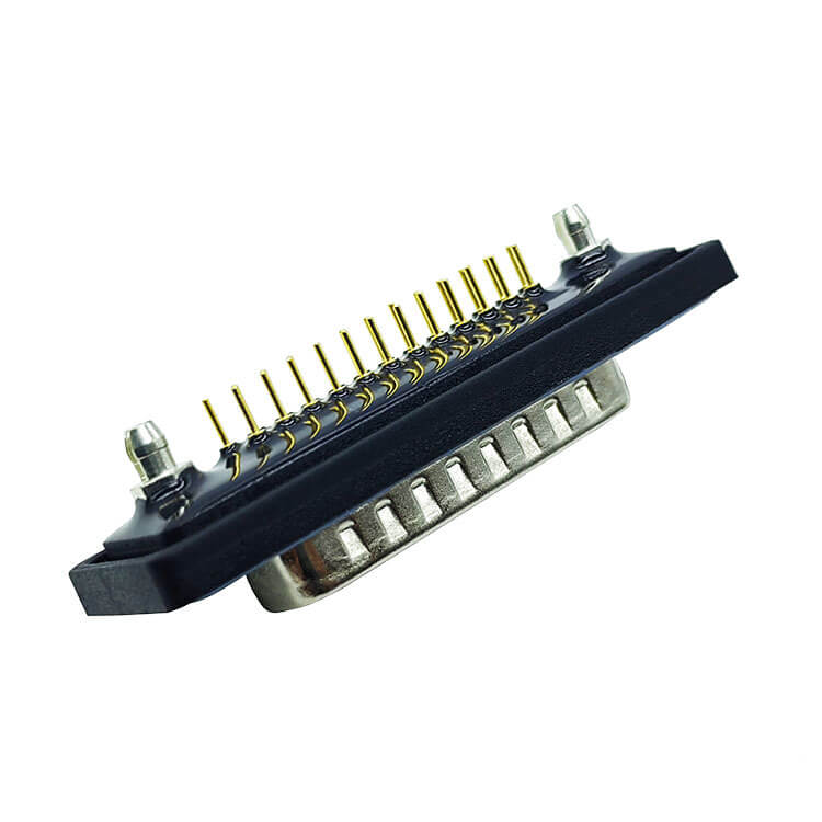 D SUB 25Pin Connector Straight Male Through Hole Serial Port 25Pin Waterproof Solid pin