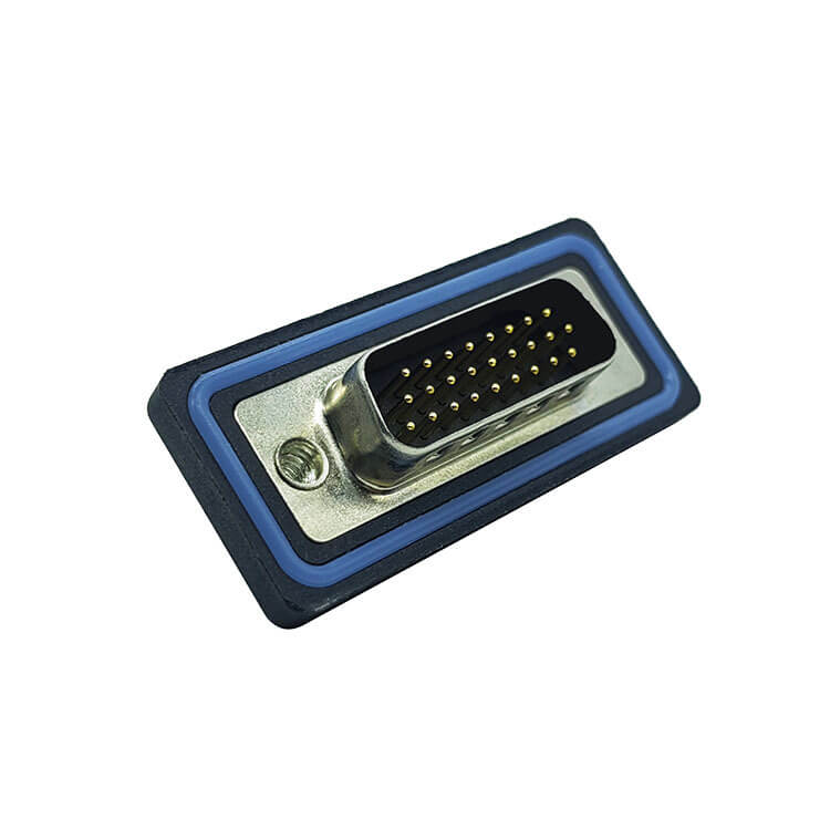 D SUB 26Pin Connector Straight Male Through Hole Serial Port 26Pin Waterproo Bur Solid pin