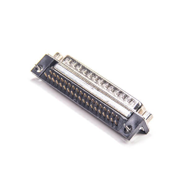 d sub 37 Male Right Angle For PCB Mount Machined Pin Connector