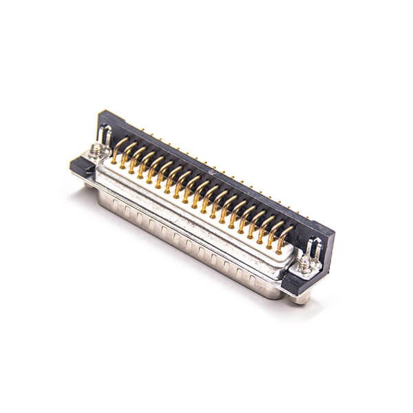 d sub 37 Male Right Angle For PCB Mount Machined Pin Connector 20pcs