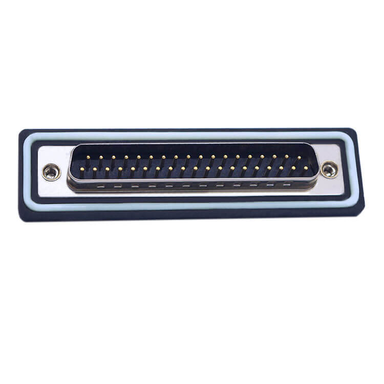 D SUB 37Pin Connector Right Angled Male Female Through Hole Serial Port 37Pin Waterproof Bur Solid pin