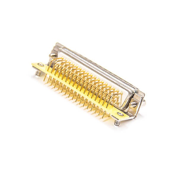 d sub 50 pin Male Plug Right Angle For PCB Mount Machined Contacts Connector 20pcs