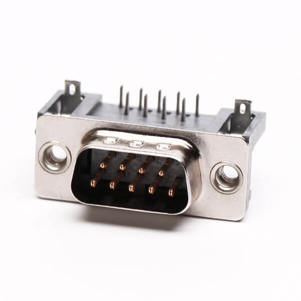 D Sub 9 Male Connector Right Angle Through Hole for PCB Mount 20pcs