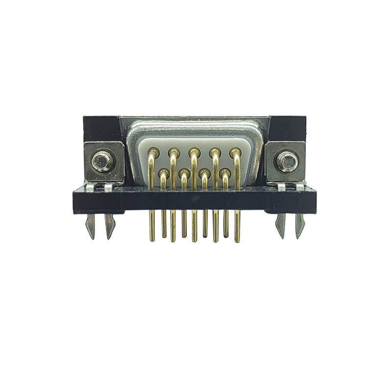 D SUB 9Pin Connector Right Angled Female Through Hole 9pin RS232 Serial Port 2 Rows Bur