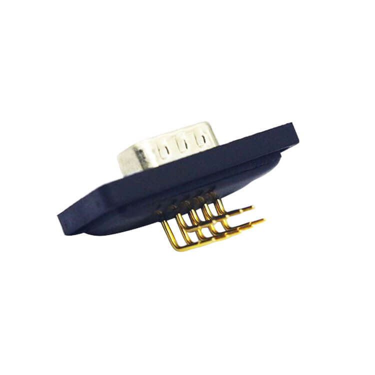 D SUB 9Pin Connector Right Angled Female Through Hole COM Serial Port 9Pin Waterproof Solid pin