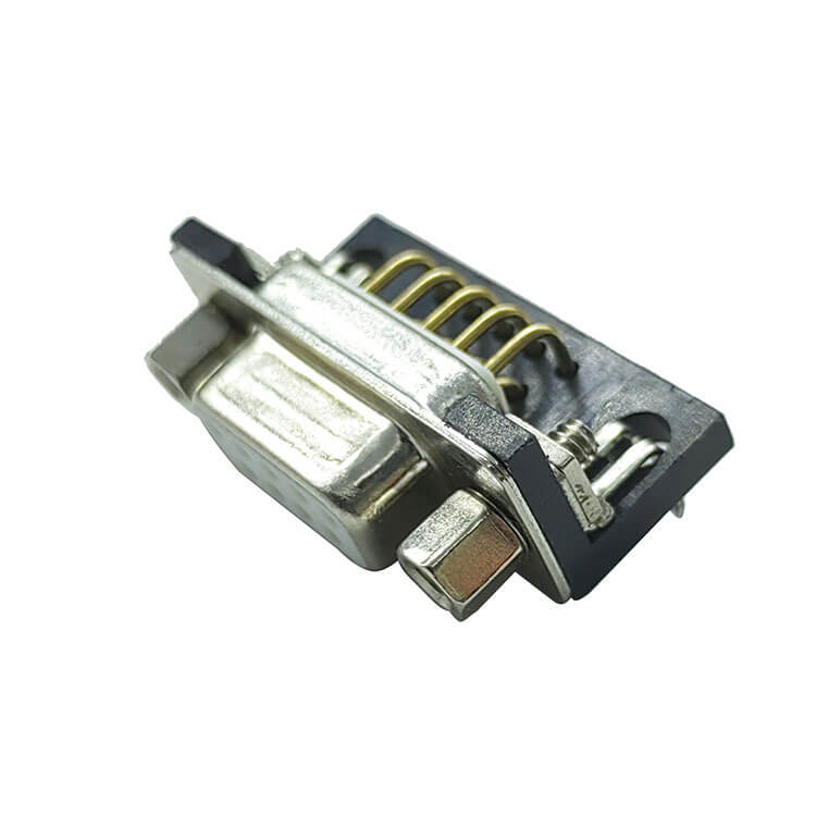 D SUB 9Pin Connector Right Angled Male Through Hole 9pin RS232 Serial Port 2 Rows Bur