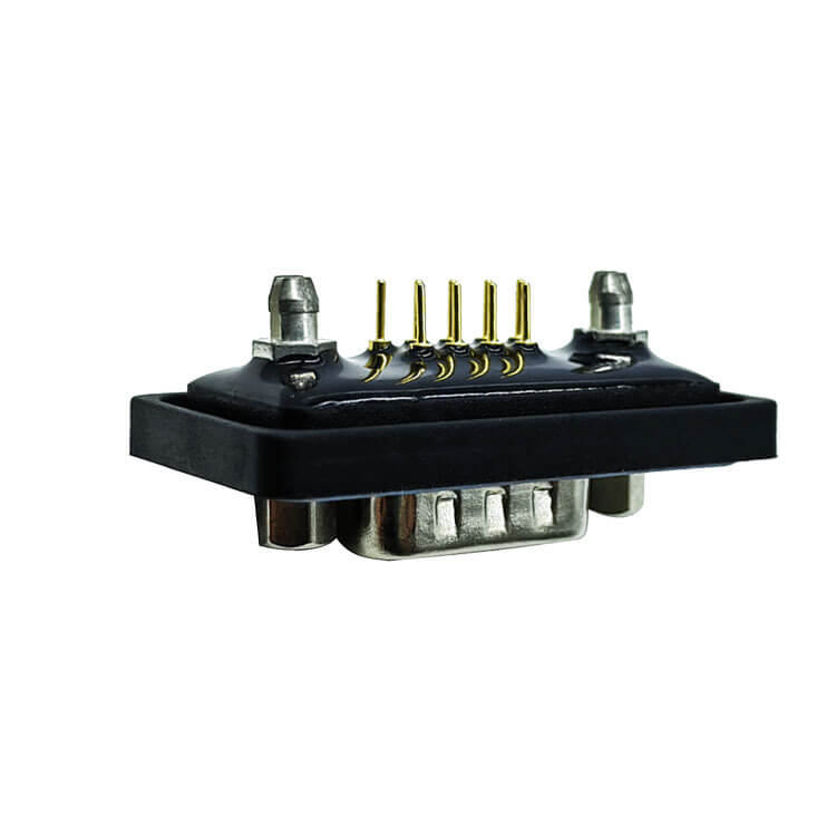 D SUB 9Pin Connector Straight Female Through Hole RS232 Serial Port 9Pin Waterproo Solid pin