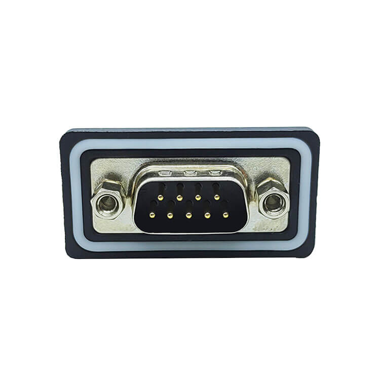 D SUB 9Pin Connector Straight Male Through Hole COM Serial Port 9Pin Waterproof Bur