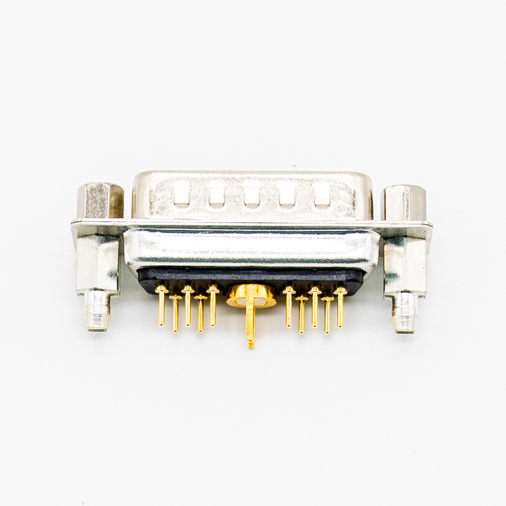 D SUB Male Power Connector 11w1 Straight Through Hole for PCB Mount