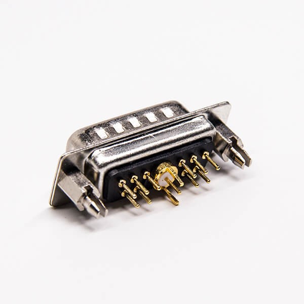 D SUB Male Power Connector 11w1 Straight Through Hole for PCB Mount