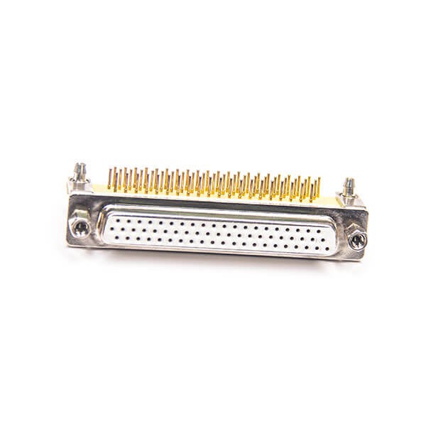 d sub62 Pin Female Right Angle For PCB Mount Machined Contacts Connector