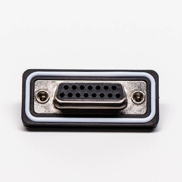 DB 15 Waterproof Insulation Female Straight Connector for Cable