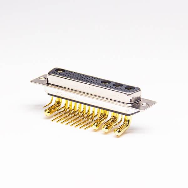 DB High Current 36W4 Female Right Angled Machined Pin Through Hole for PCB Mount