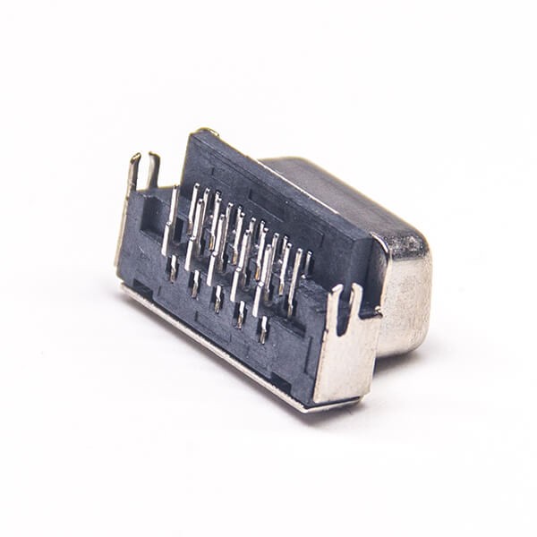 Mini VGA Port 15Pin Female Right Angle Though Hole Connector