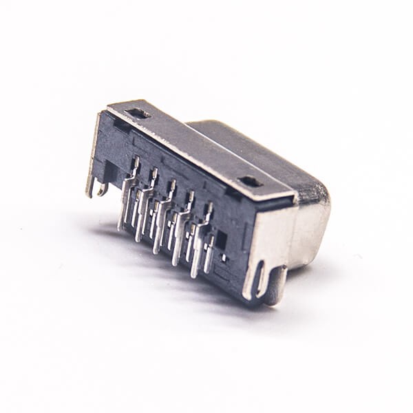 Mini VGA Port 15Pin Female Right Angle Though Hole Connector