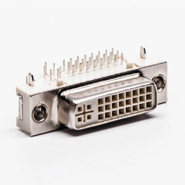 DVI 24+5 Right Angled Jack Though Hole for PCB Mount