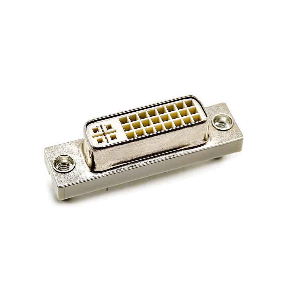 DVI Connector Female Straight 24+5 Though Hole for PCB Mount