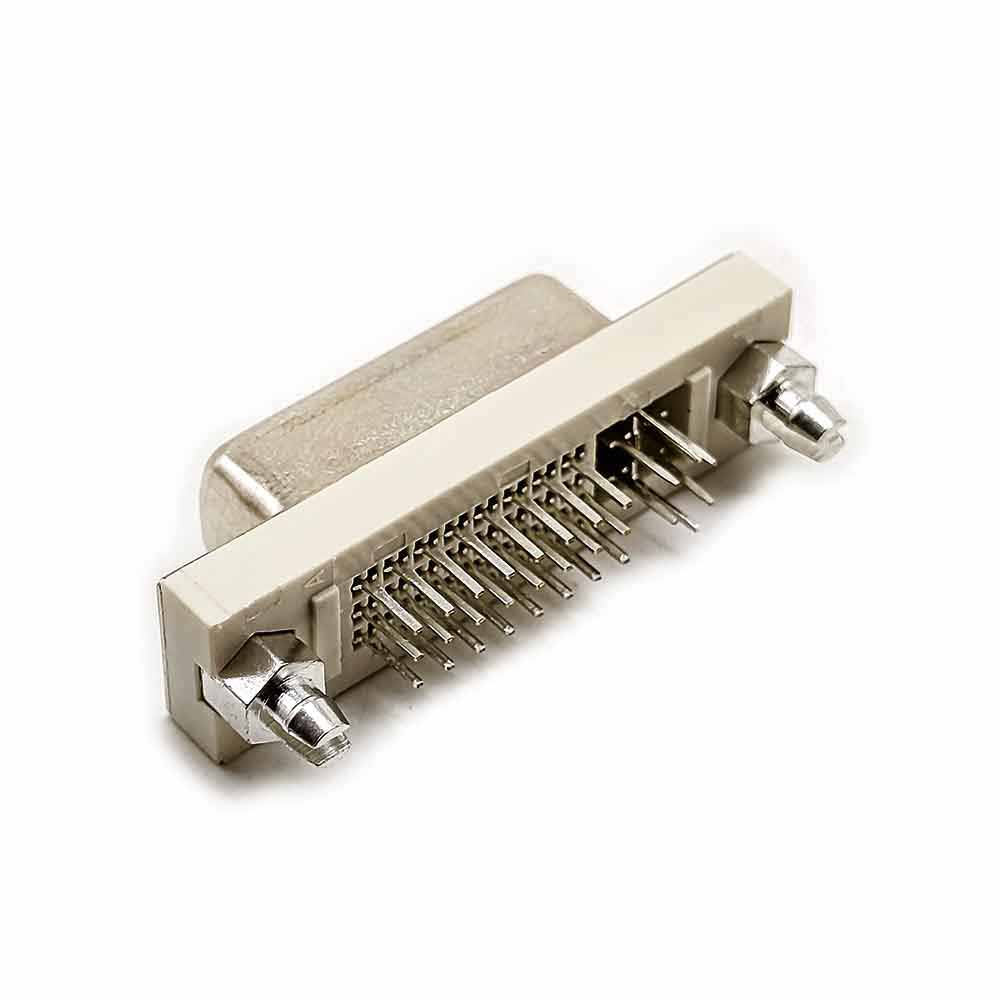 DVI Connector Female Straight 24+5 Though Hole for PCB Mount