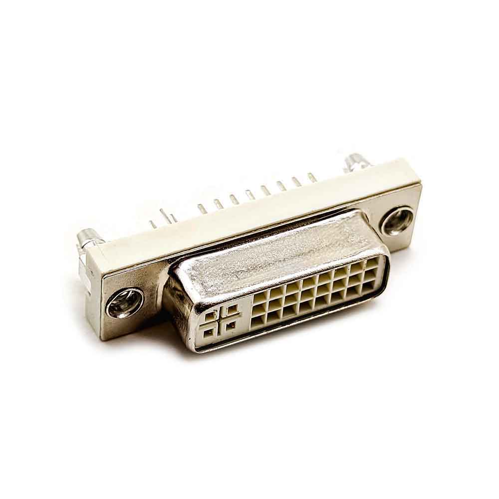 DVI Connector Female Straight 24+5 Though Hole for PCB Mount