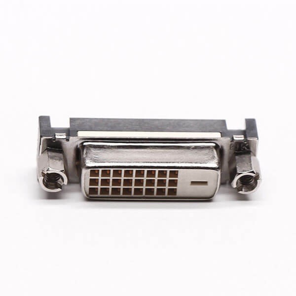 DVI Connector Straight Female Nut 24+1 Though Hole