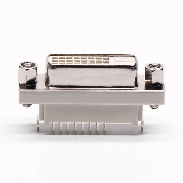 DVI D 24+1 Pin Connector Female Straight Though Hole for PCB Mount