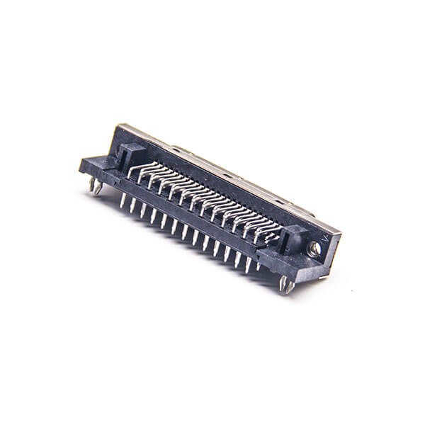 50 Pin SCSI Adapter HPCN 50 Pin Female Angled Connector Through Hole for PCB Mount