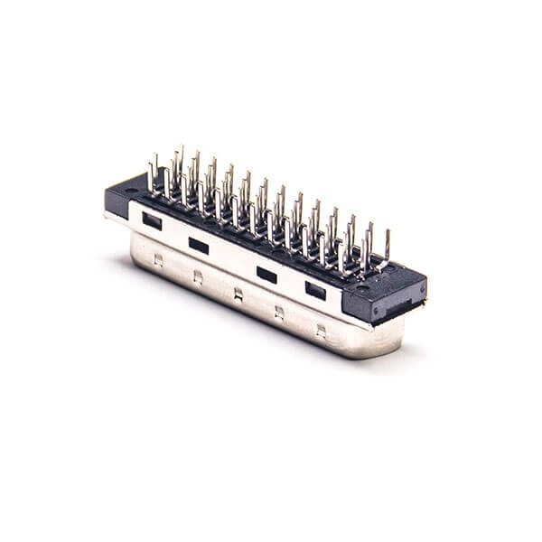 50 Pin SCSI Connector HPCN Male Straight Adapter Through Hole for PCB Mount