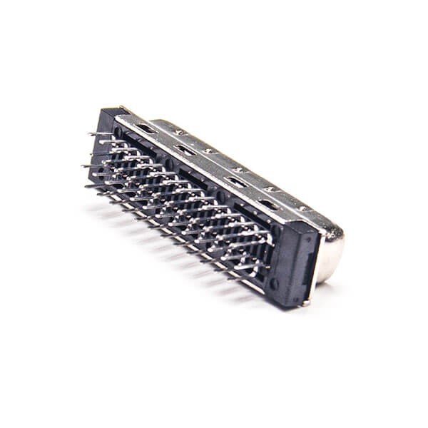 50 Pin SCSI Connector HPCN Male Straight Adapter Through Hole for PCB Mount