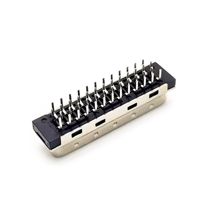 50 Pin SCSI Connector HPCN Male Straight Adapter Through Hole for PCB Mount