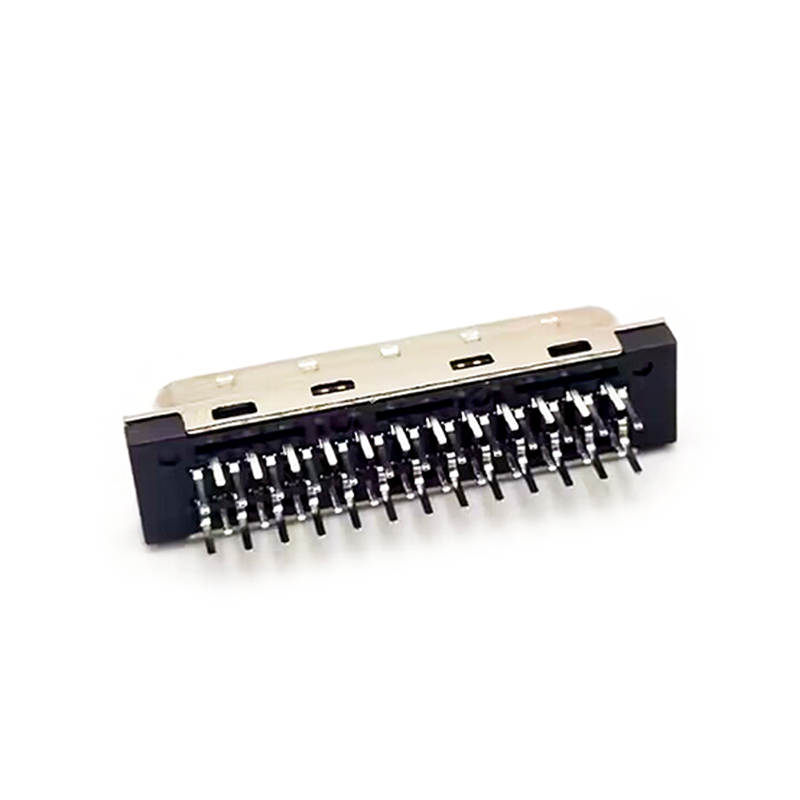 50 Pin SCSI Connector HPCN Male Straight Adapter Through Hole for PCB Mount