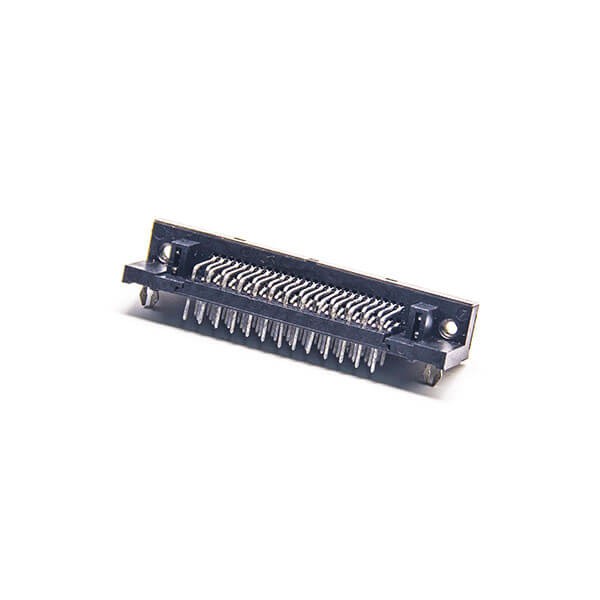 SCSI 50 Pin Adapter Female Angled Connector Through Hole for PCB Mount