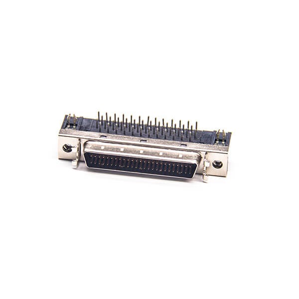 SCSI 50 Pin Adapter Female Angled Connector Through Hole for PCB Mount