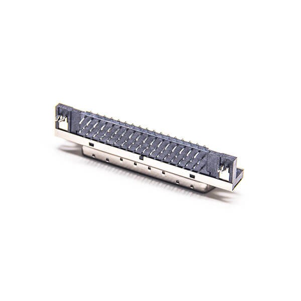 SCSI 68 Pin Adapter Female Angled Connector Through Hole for PCB Mount