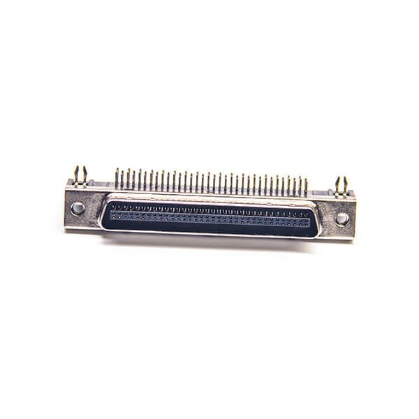 SCSI 68 Pin Adapter Female Angled Connector Through Hole for PCB Mount