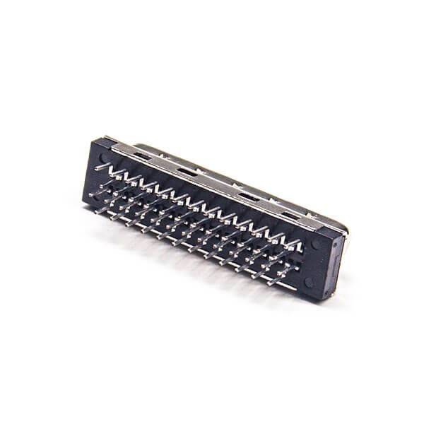 SCSI Connector 50Pin HPDB Male Straight Adapter Through Hole for PCB Mount