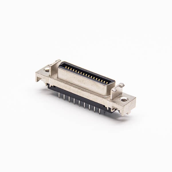 SCSI Connector Female Straight 36 Pin DIP for PCB Mount