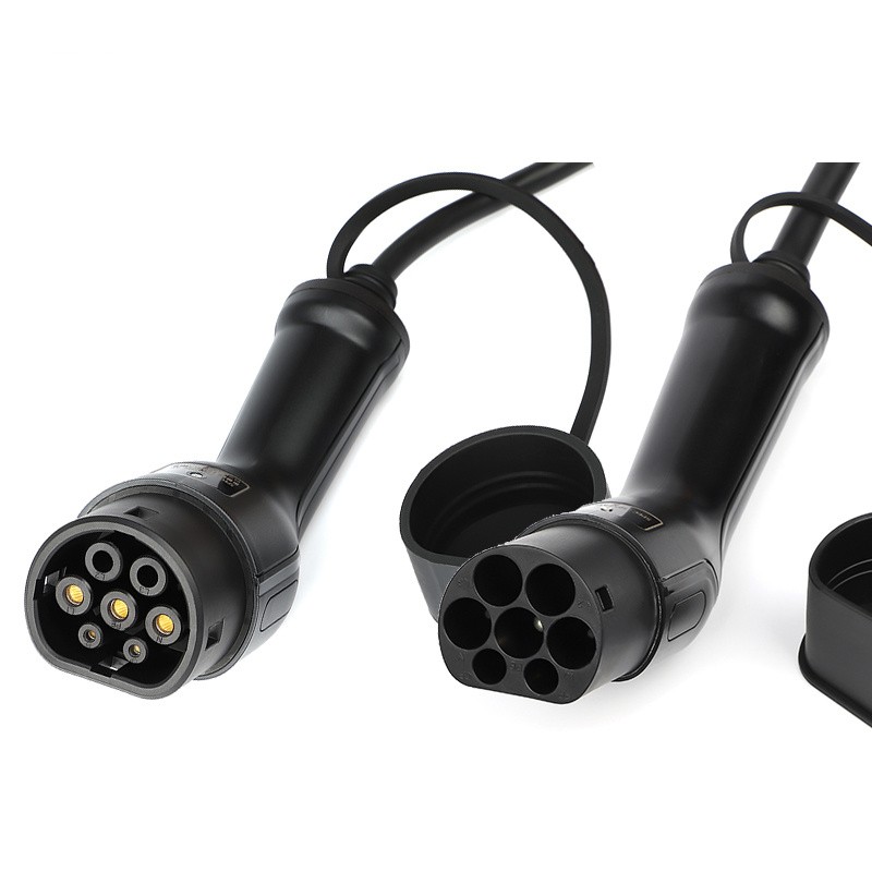 32A 415V Type 2 AC Charging Plug IEC 62196 Three Phase EV Charger Mode 3 with 5M Cable