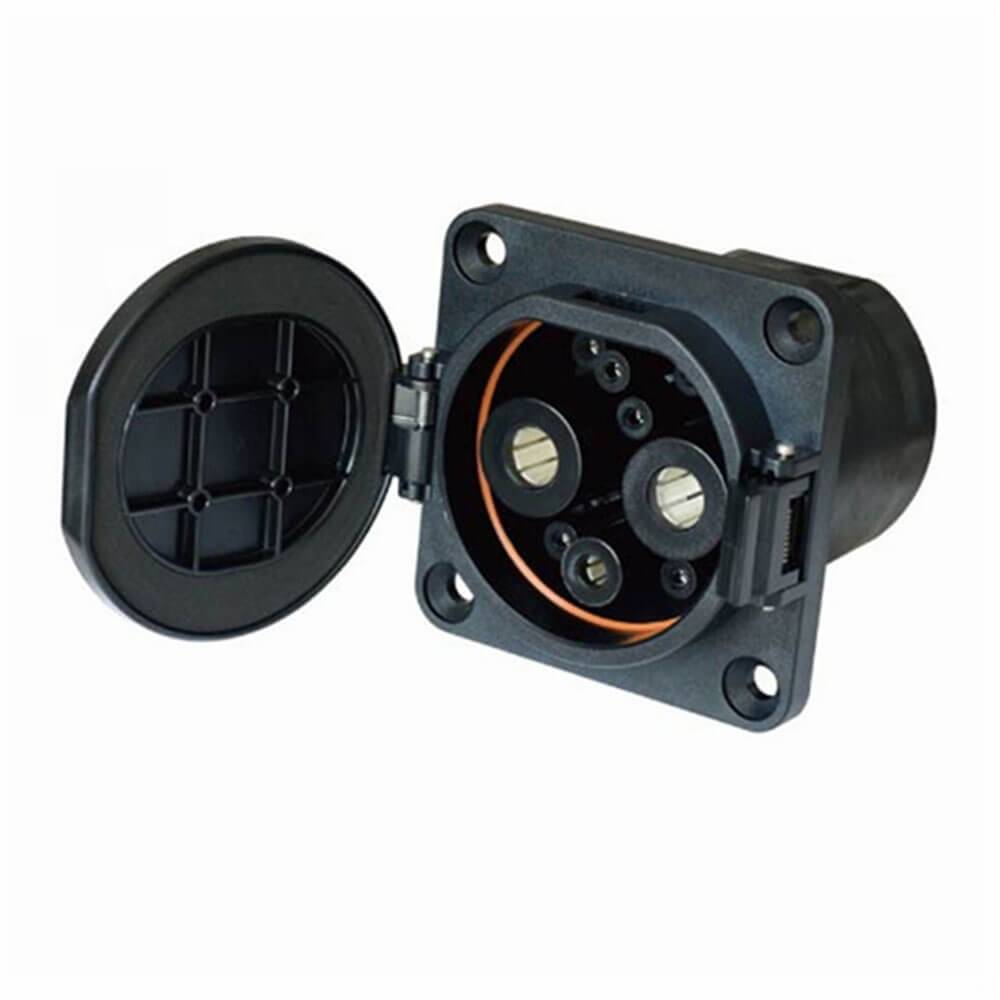 GB/T 20234.2-2015 DC EV Charging Socket for Vehicle 35mm2 DC Quick Charger Inlet Socket NV2-DSD-G-EV125S