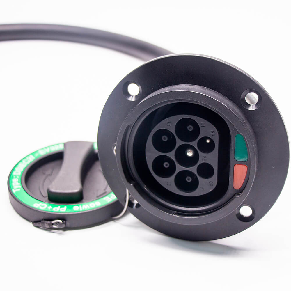 TESLA Type 2 Cable IEC 62196 to GB/T 20234 EV Charging Cable 1M Wall-mounted for Model X Model S Model 3