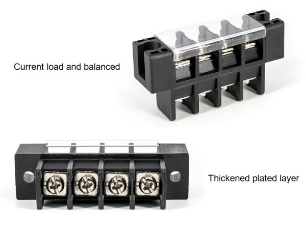 Panel Feed Through Terminal Block 5 Pin 30A 600V UL94-V0