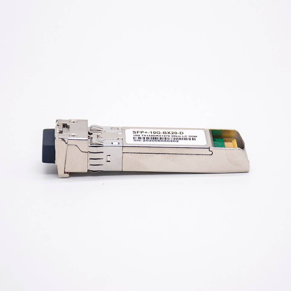 Fiber Optic Module 10Gbps SFP+ BIDI LC Interface SMF TX1330/RX1270 20KM DDM