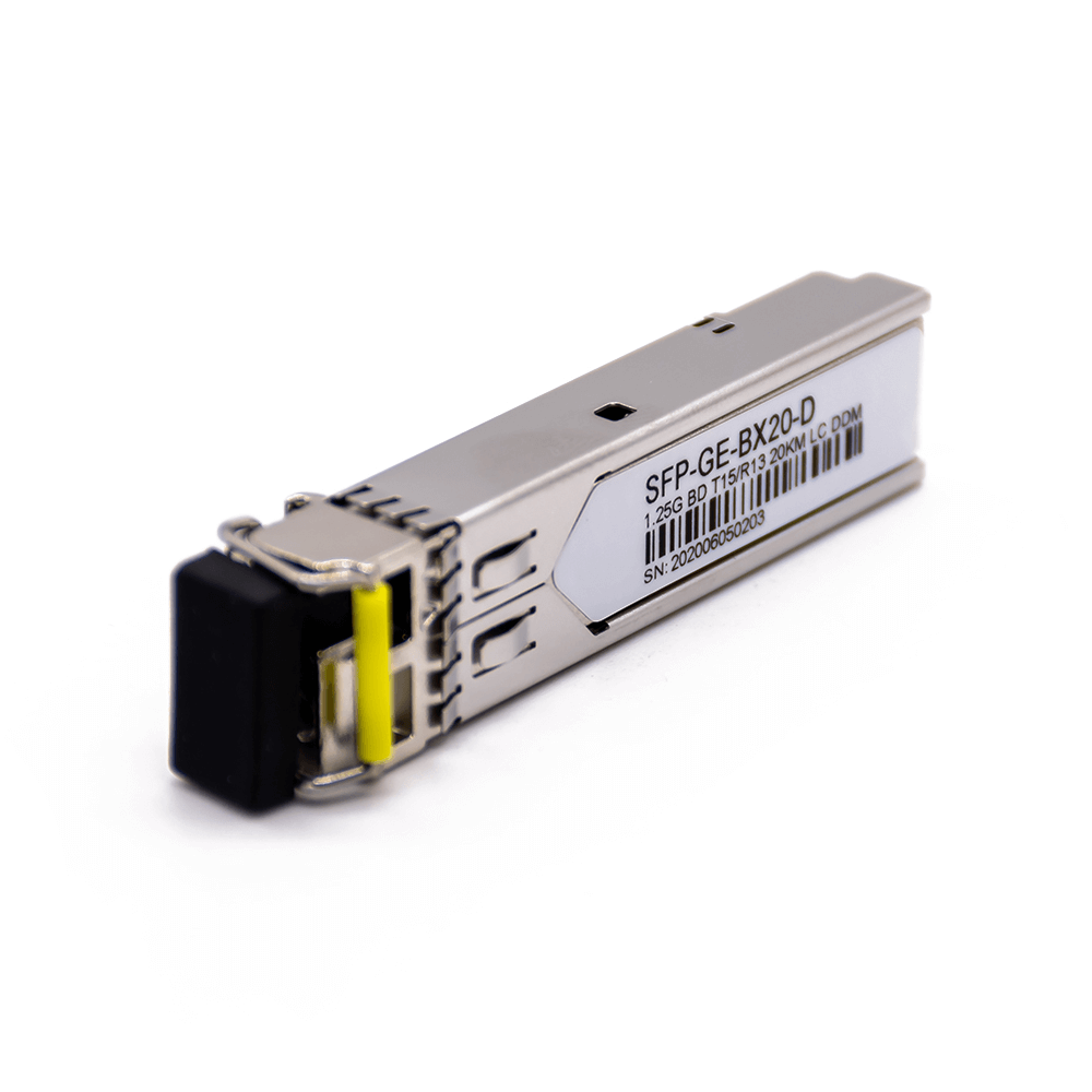 SFP-BX20-D 1.25G SFP T1550/R1310 20km DOM Simplex LC SMF Optical Transceiver Module