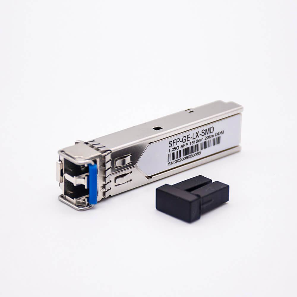 SFP Fiber Optic Module SMF LC Interface Duplex DDM 1310nm 20KM 1.25Gbps