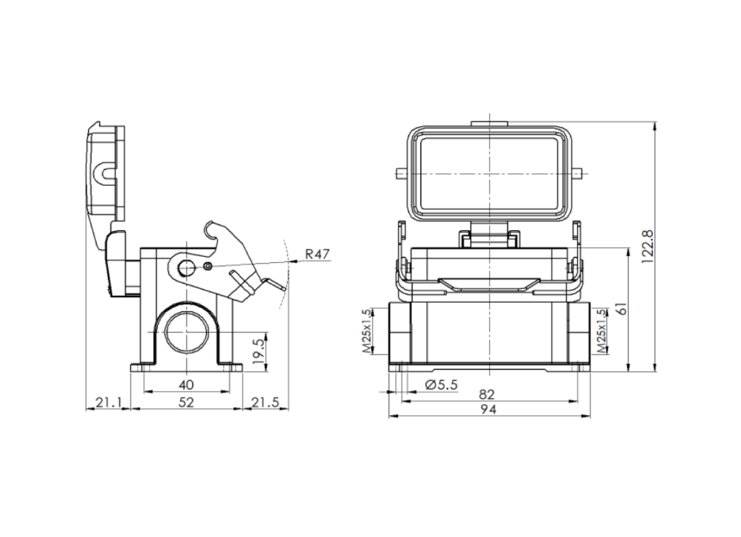 H10B-SM-1L-PC-2M25