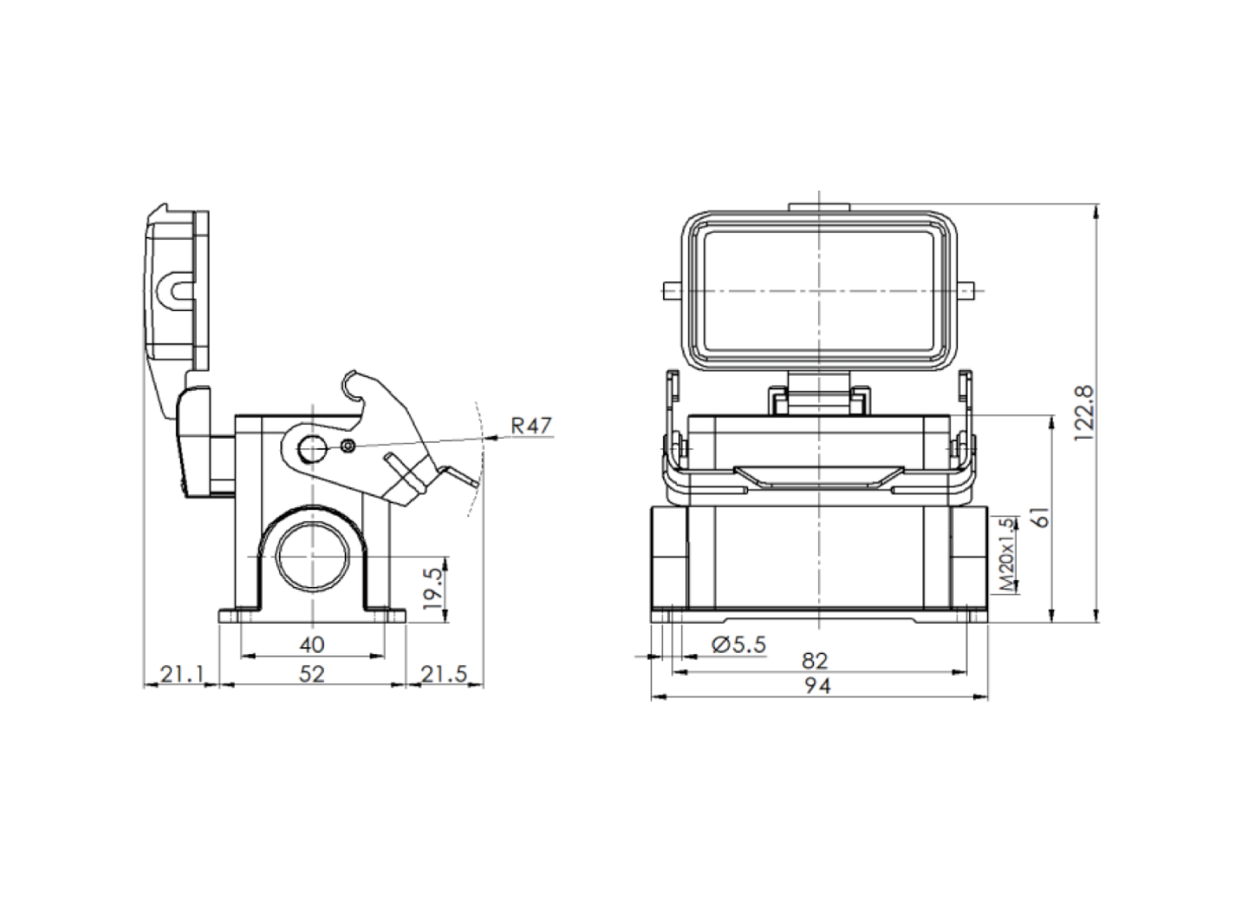 H10B-SM-1L-PC-M20