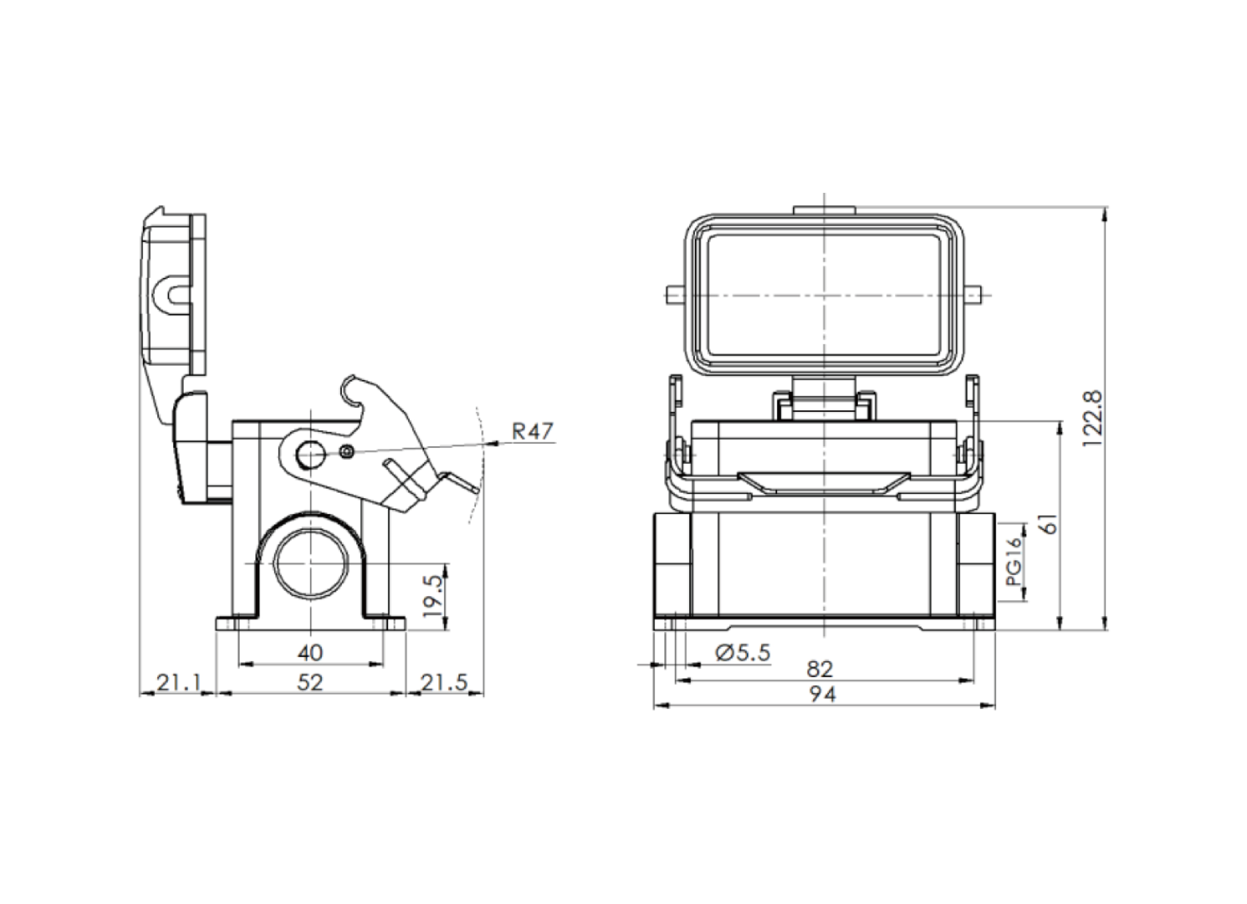 H10B-SM-1L-PC-PG16